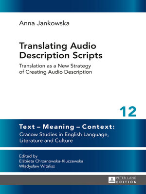 cover image of Translating Audio Description Scripts